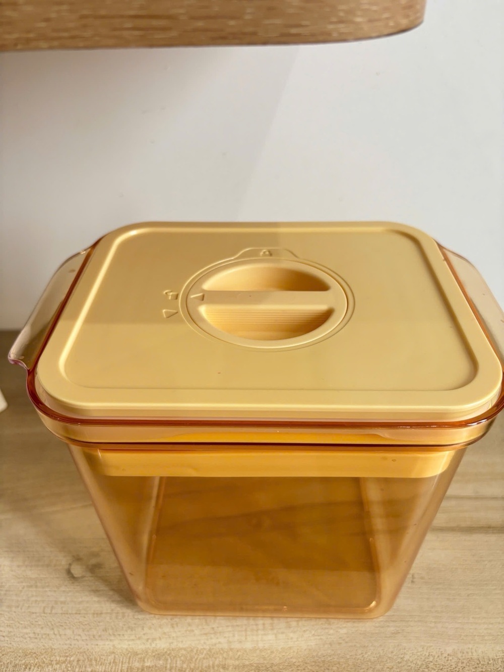 Oxo Amber Plastic Food Storage Container with Venting Lid